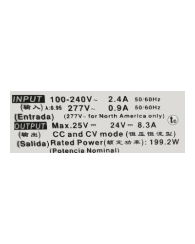 ALIMENTATION 24V 200W ETANCHE -MI40724